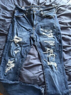 AE distressed jeggings
